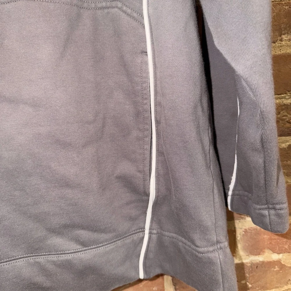 Vintage Old School Jordan Gray and White Pullover Hoodie